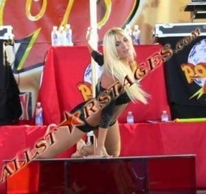Brooke Hogan on All Star Stages Portable Stripper Pole Brooke Hogan 4WP 300x283 <center><strong>Stripper Pole Rentals</center></strong>
