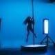 Dancer Performs on All Star Stages 10.5 ft portable dance pole o