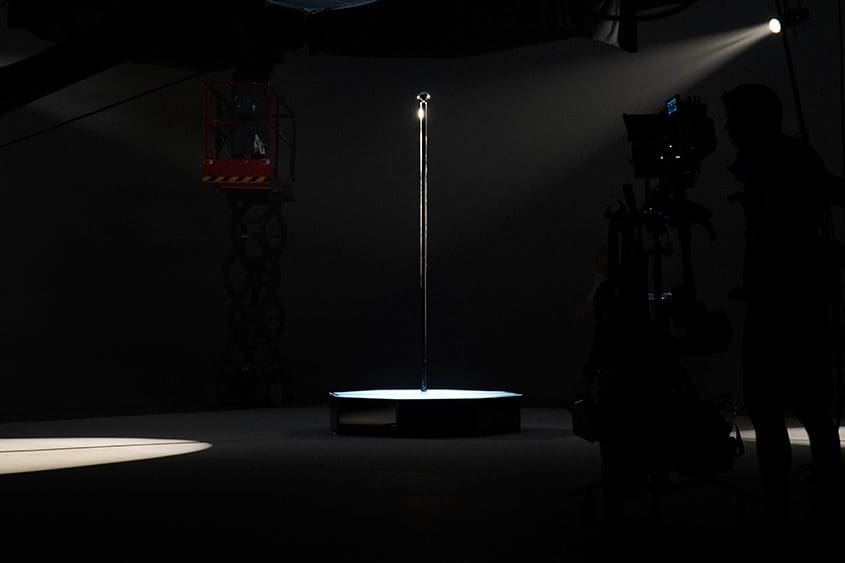 all star stages portable stripper pole stage prepares with stedicam operator 1000px