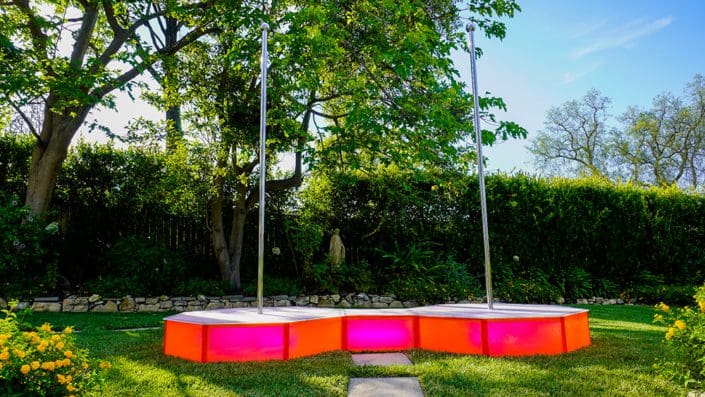 pink 12ftx5ft double stripper pole and octagon stage by all star stages on the lawn in a yard 1000px pink 12ftx5ft double stripper pole and octagon stage by all star stages on the lawn in a yard 1000px