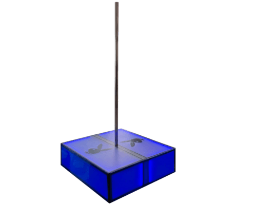 All Star Stages 4x4 ft square stage and portable stripper pole