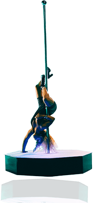 Pole-Dancer-on-Set-on-All-Star-Stages-Portable-Dance-Pole-Upside-Down-Posing-for-the-Camera-with-Hand-on-Stage-BG-Removed 184px