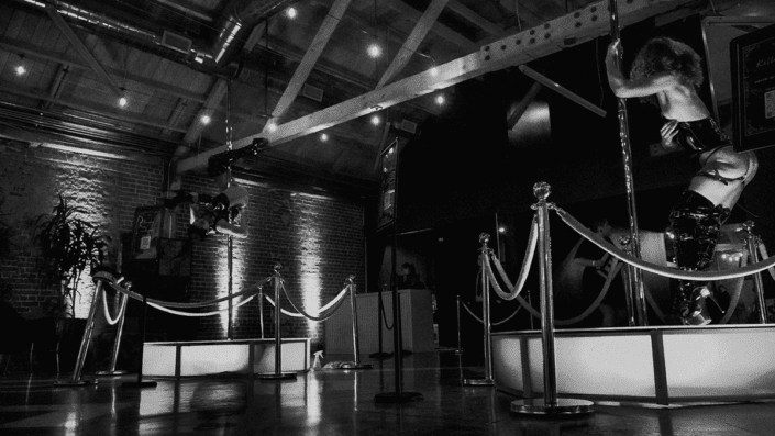 bw pole dancers spin on the new all star stages x 45 mm spinning poles and portable octo stages